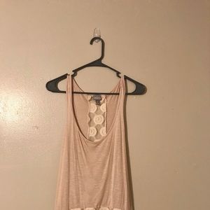 Vanity Tank with Sheer Rose Detail